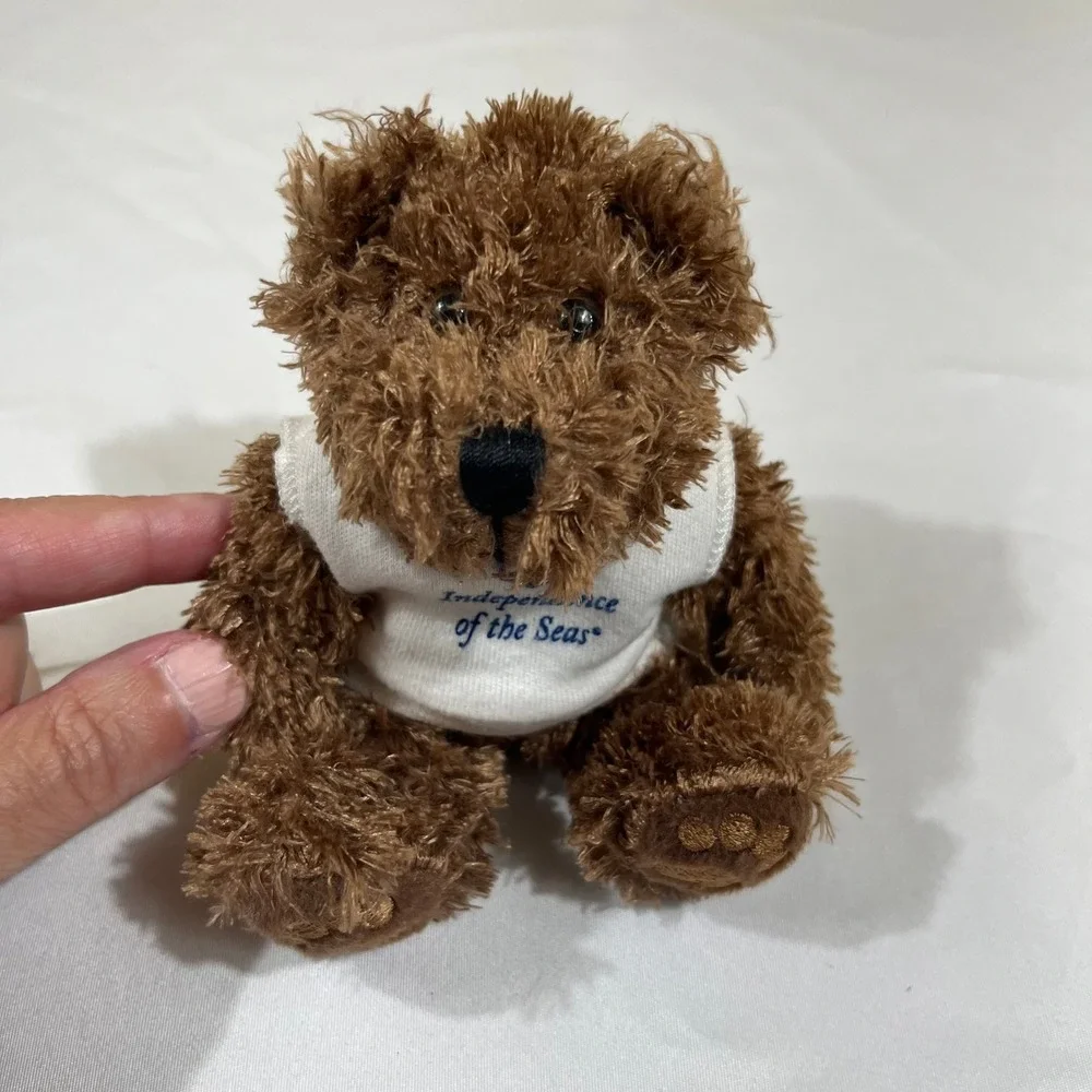Royal Caribbean Plush Teddy Bear Small Brown Independence of the Seas Vintage